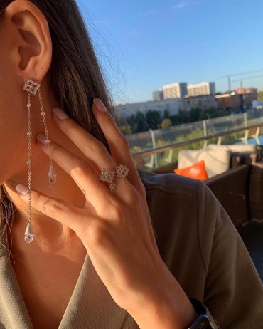 Серьги  LUX-18577