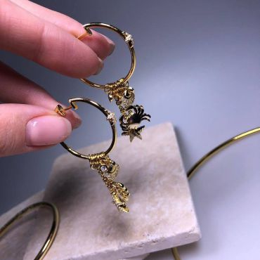 Серьги  LUX-11336