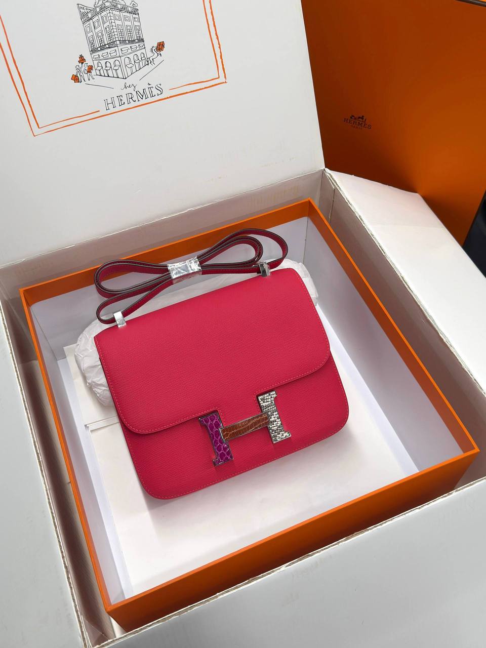 Сумка женская Constance 24 Epsom Leather Hermes LUX-132517 фото Сумка женская Constance 24 Epsom Leather Hermes Артикул LUX-132517