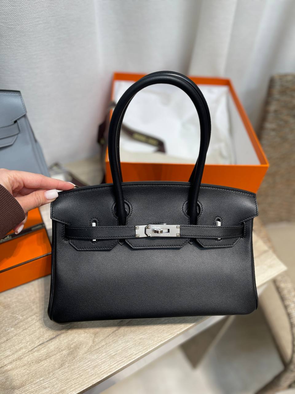 Сумка женская Birkin Shoulder Light 29 cm Hermes LUX-132595 фото Сумка женская Birkin Shoulder Light 29 cm Hermes Артикул LUX-132595