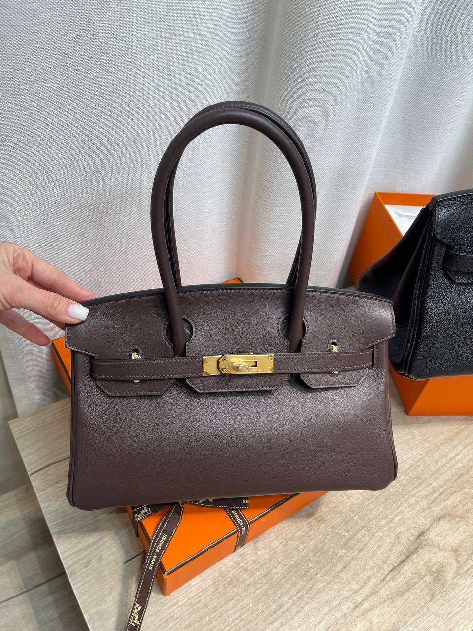 Сумка женская Birkin Shoulder Light 29 cm Hermes LUX-132593 фото Сумка женская Birkin Shoulder Light 29 cm Hermes Артикул LUX-132593