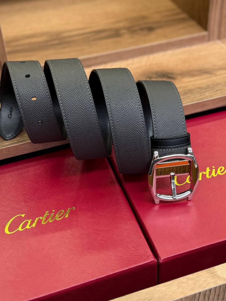 Ремень мужской Cartier LUX-133040 фото Ремень мужской Cartier Артикул LUX-133040