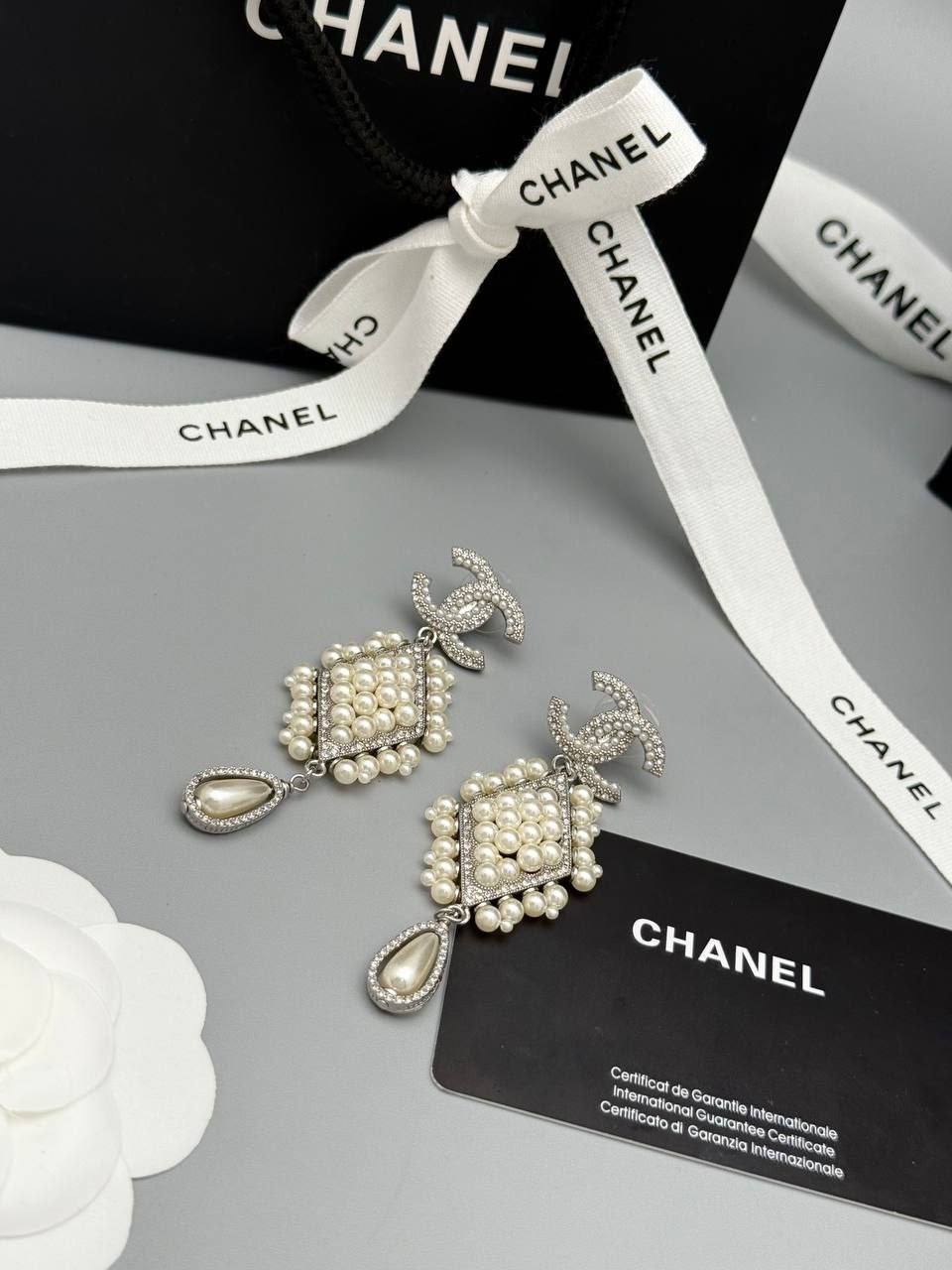 Серьги Chanel LUX-133484 фото Серьги Chanel Артикул LUX-133484