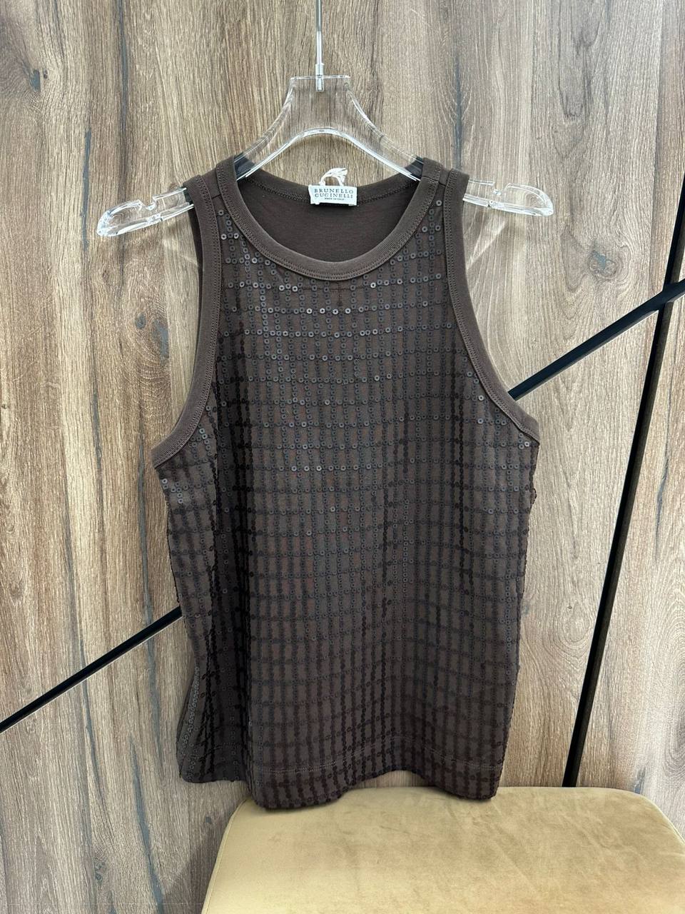 Майка Brunello Cucinelli LUX-133618 фото Майка Brunello Cucinelli Артикул LUX-133618