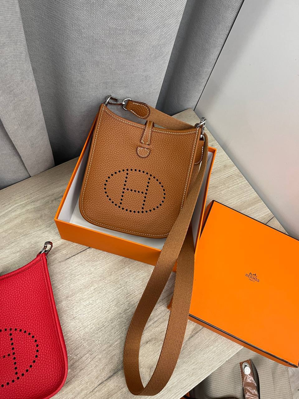 Сумка женская Evelyne mini Hermes LUX-133742 фото Сумка женская Evelyne mini Hermes Артикул LUX-133742