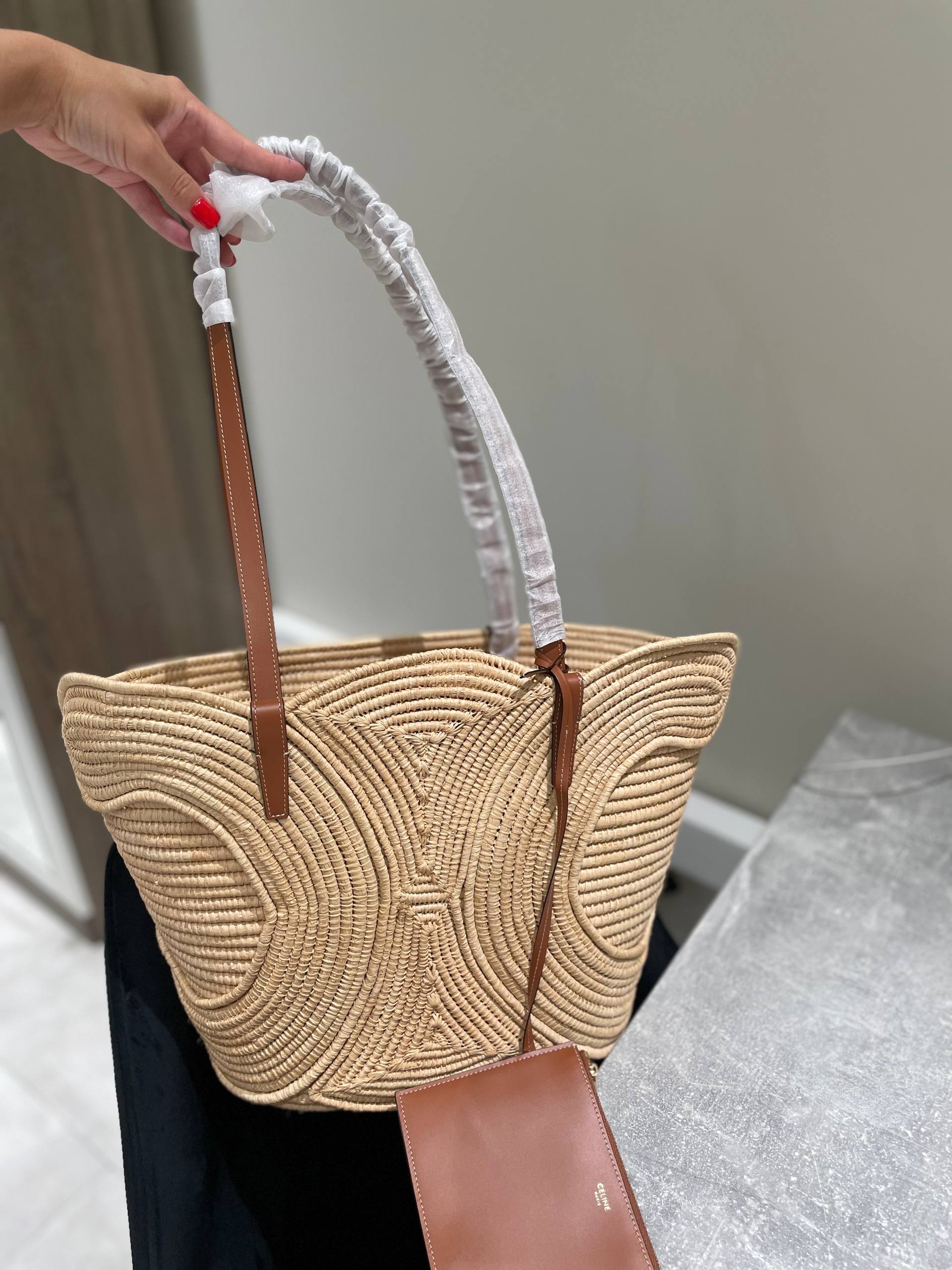 Сумка женская Panier Raffia Celine LUX-134269 фото Сумка женская Panier Raffia Celine Артикул LUX-134269