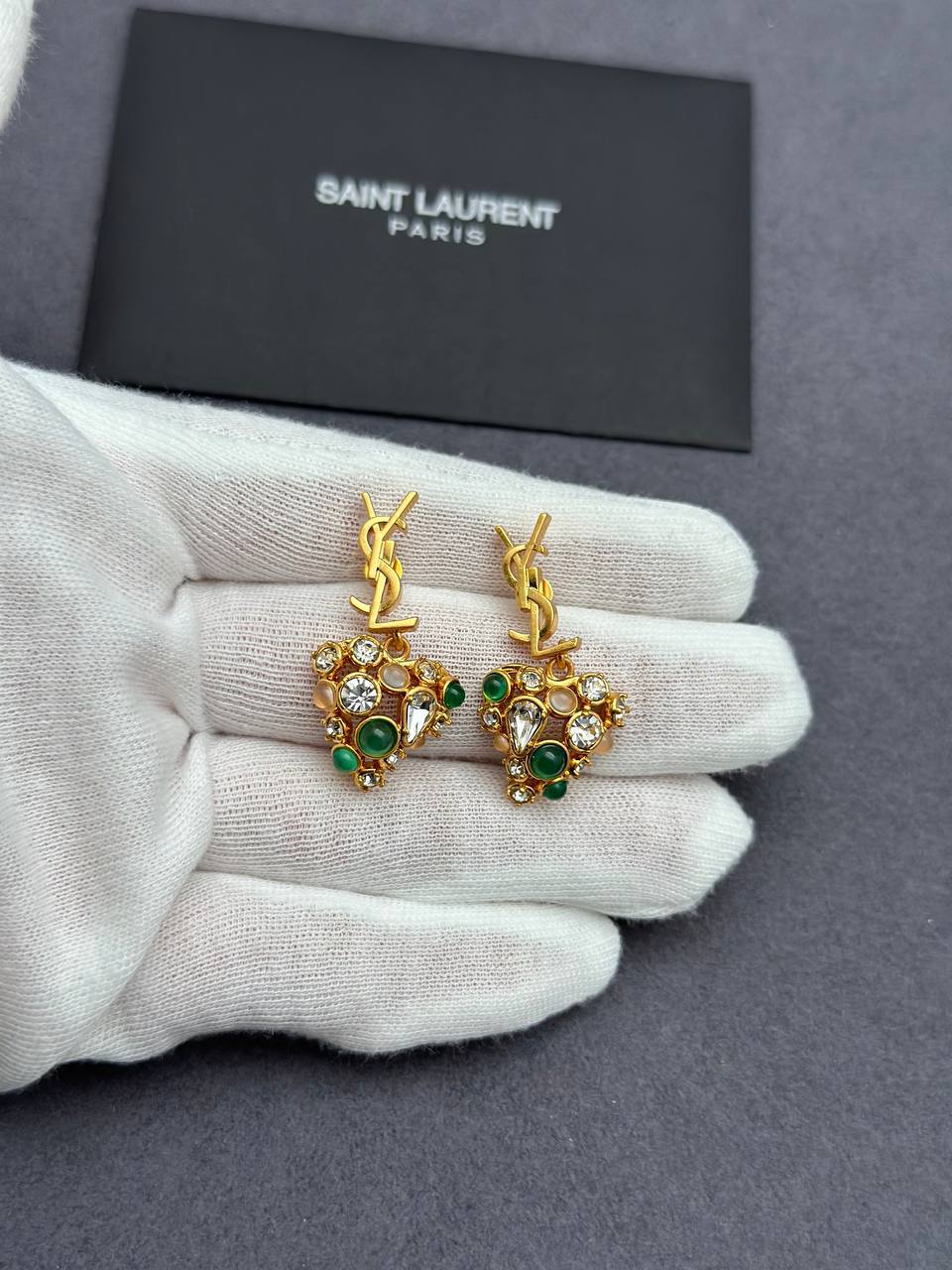 Серьги Yves Saint Laurent LUX-134905 фото Серьги Yves Saint Laurent Артикул LUX-134905