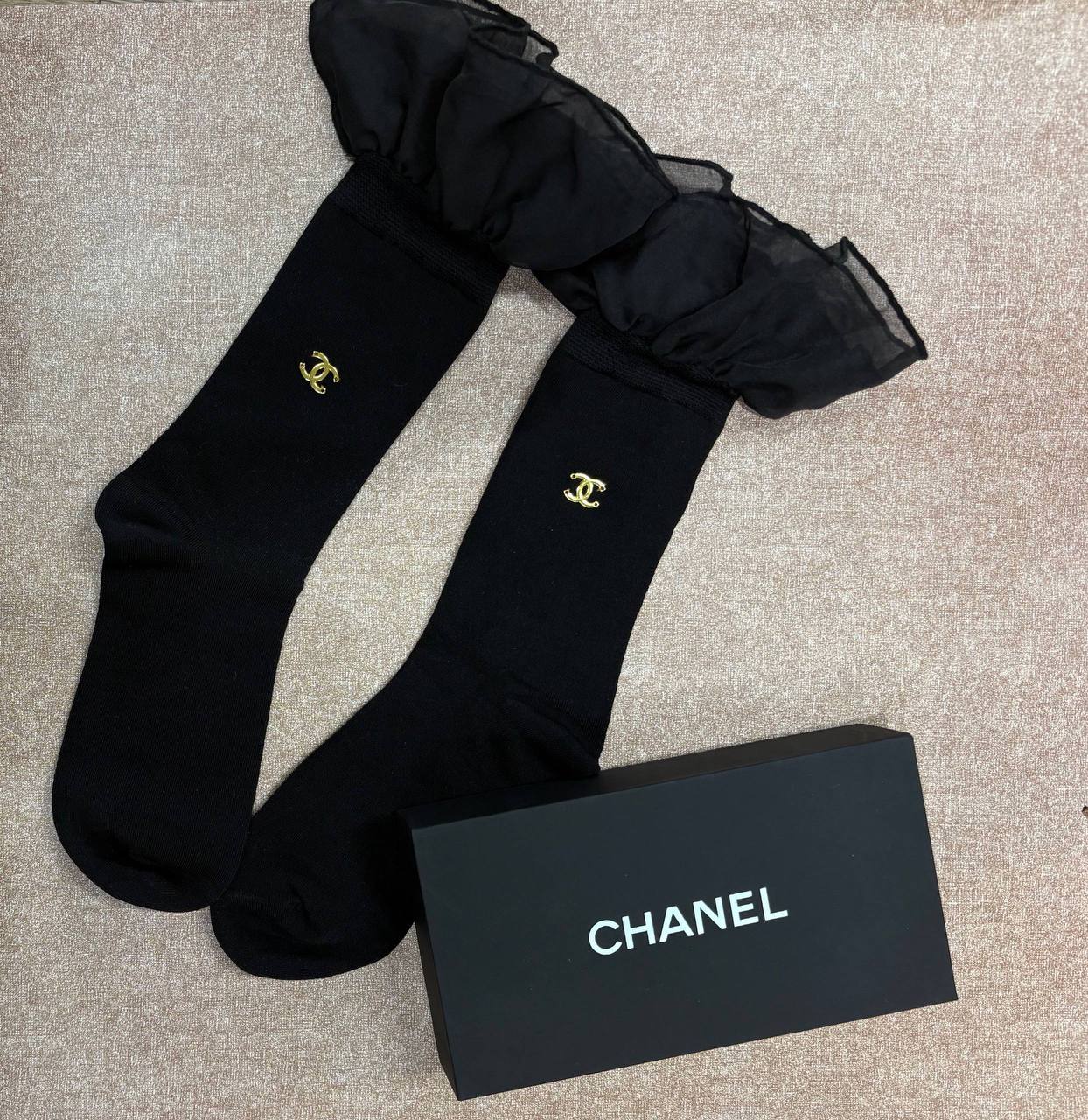 Носки Chanel LUX-135321 фото Носки Chanel Артикул LUX-135321