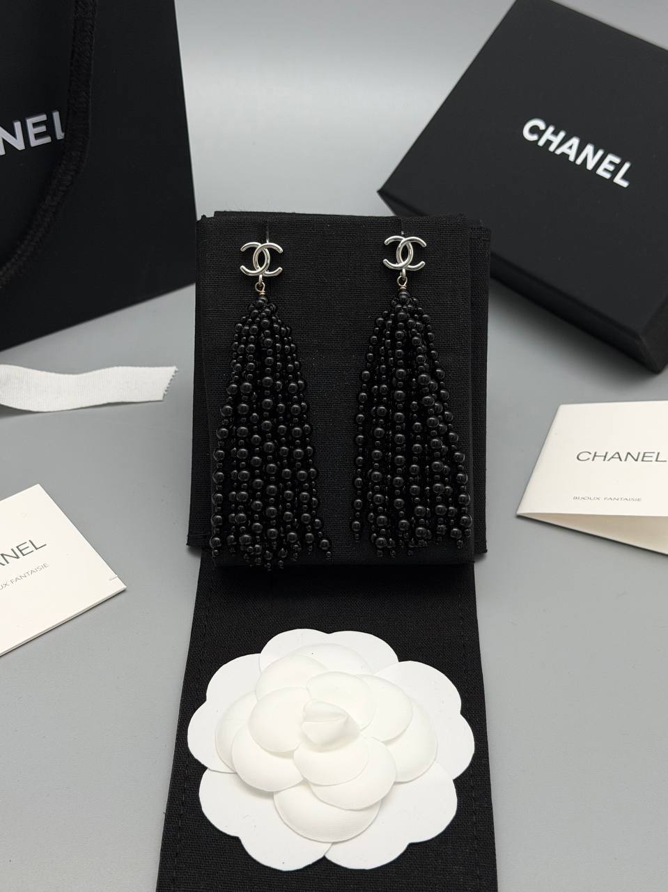 Серьги Chanel LUX-135398 фото Серьги Chanel Артикул LUX-135398