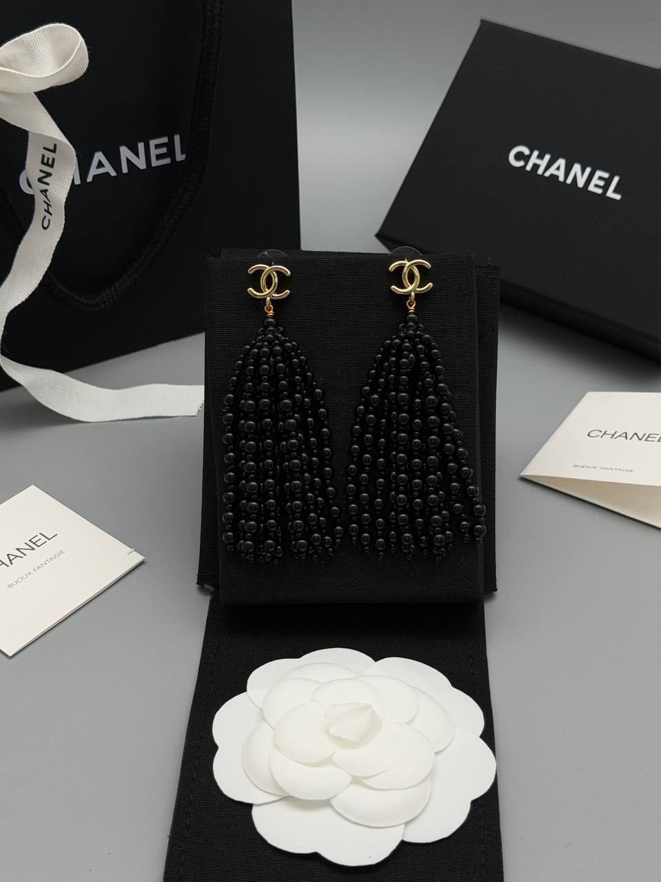 Серьги Chanel LUX-135399 фото Серьги Chanel Артикул LUX-135399