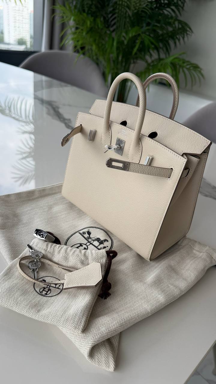 Сумка женская Birkin 20 , Epsom Hermes LUX-135452 фото Сумка женская Birkin 20 , Epsom Hermes Артикул LUX-135452