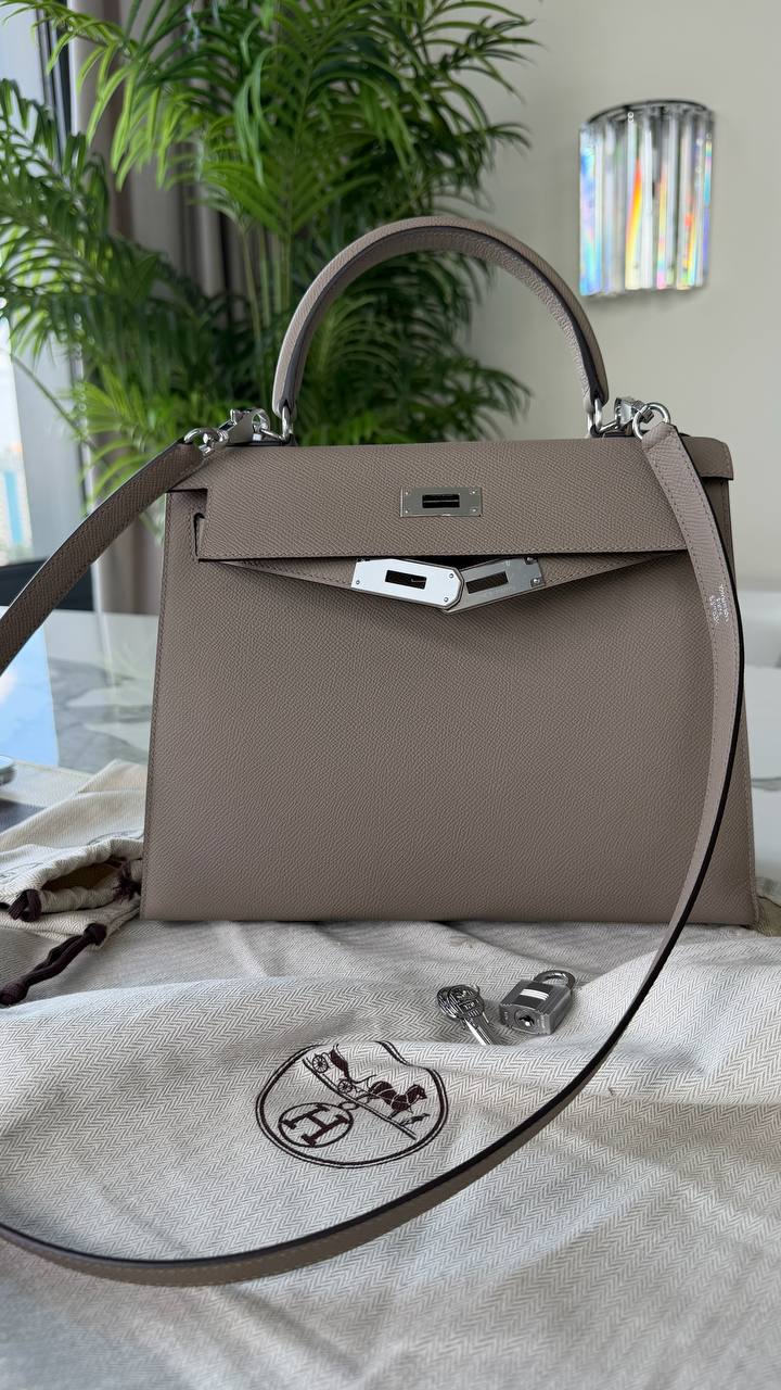 Сумка женская Kelly, 28 epsom Hermes LUX-135462 фото Сумка женская Kelly, 28 epsom Hermes Артикул LUX-135462
