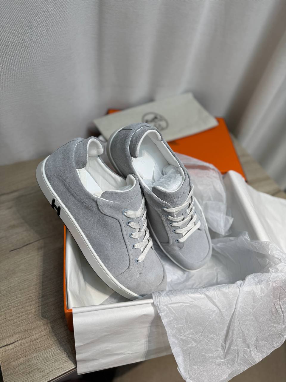 Кеды мужские Hermes LUX-135511 фото Кеды мужские Hermes Артикул LUX-135511