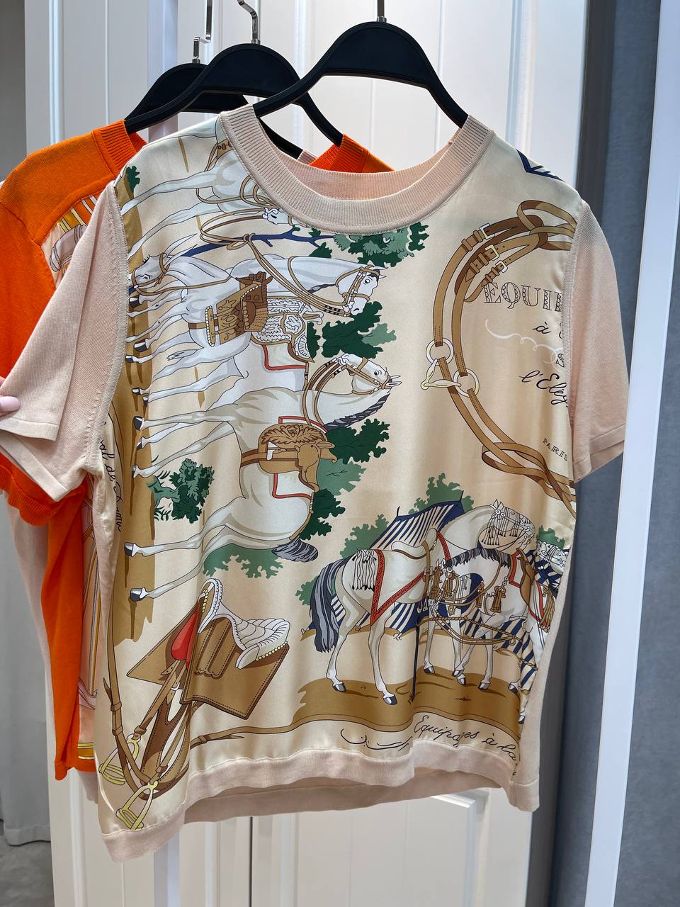 Футболка женская Hermes LUX-135713 фото Футболка женская Hermes Артикул LUX-135713