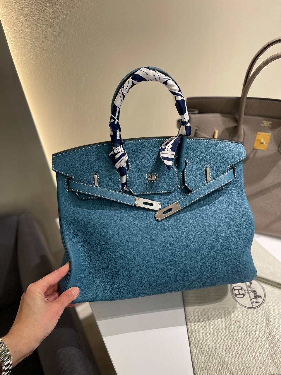 Сумка женская Birkin , 35 Hermes LUX-136212 фото Сумка женская Birkin , 35 Hermes Артикул LUX-136212
