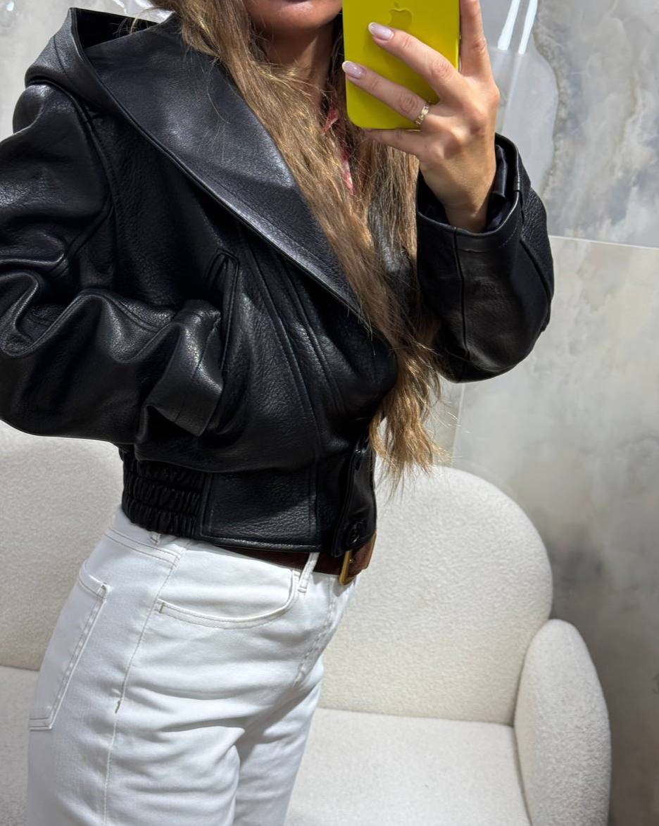 Кожаная куртка Yves Saint Laurent LUX-136363 фото Кожаная куртка Yves Saint Laurent Артикул LUX-136363