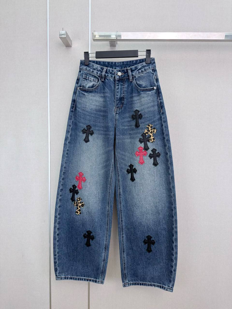 Джинсы CHROME HEARTS LUX-136466 фото Джинсы CHROME HEARTS Артикул LUX-136466
