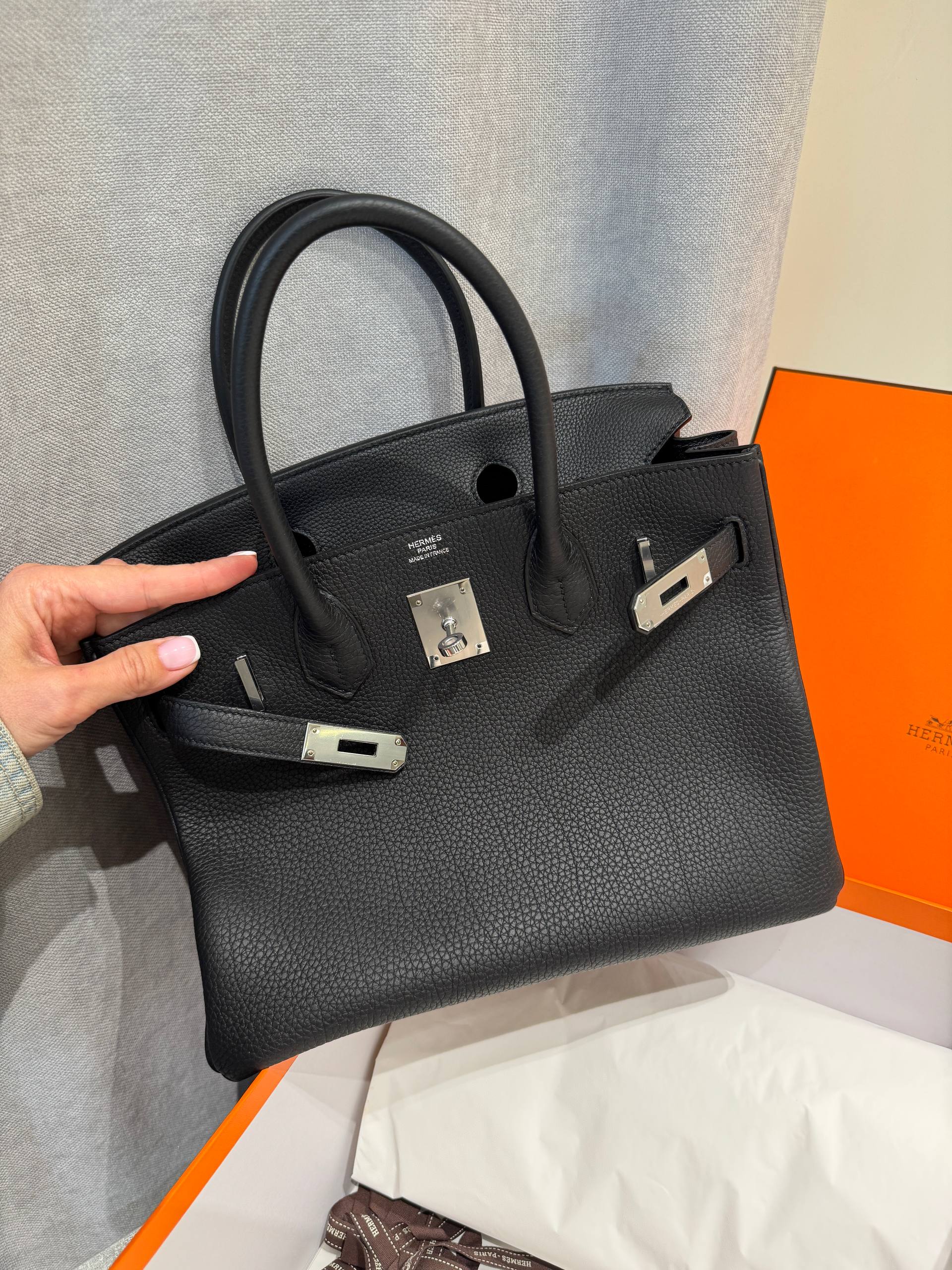 Сумка женская Birkin 30, Togo Hermes LUX-137437 фото Сумка женская Birkin 30, Togo Hermes Артикул LUX-137437