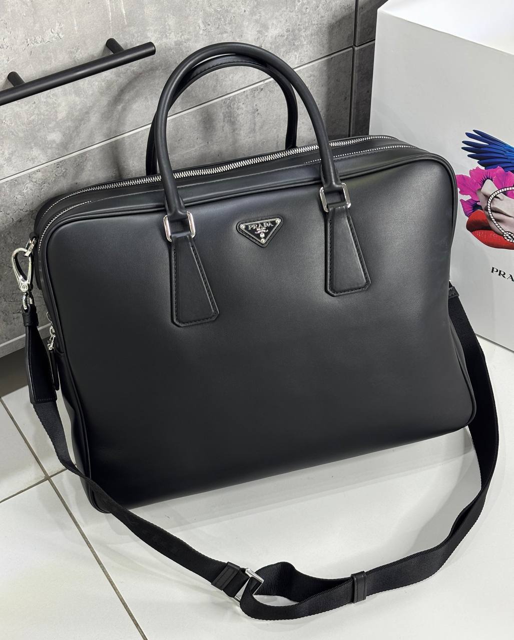 Портфель Prada LUX-137536 фото Портфель Prada Артикул LUX-137536