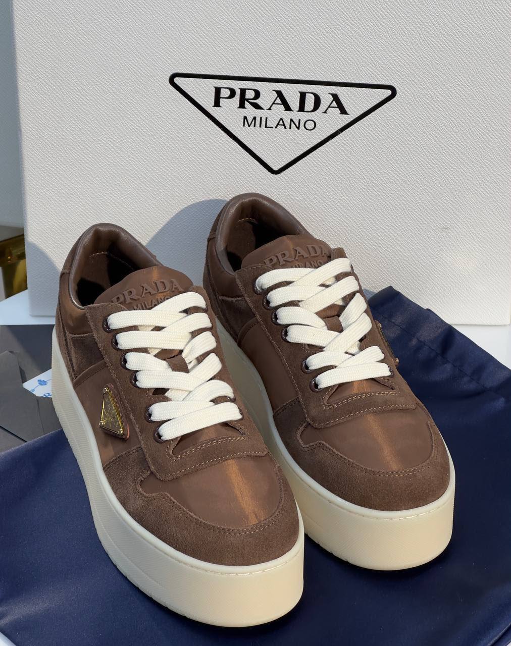 Кеды Prada LUX-138353 фото Кеды Prada Артикул LUX-138353